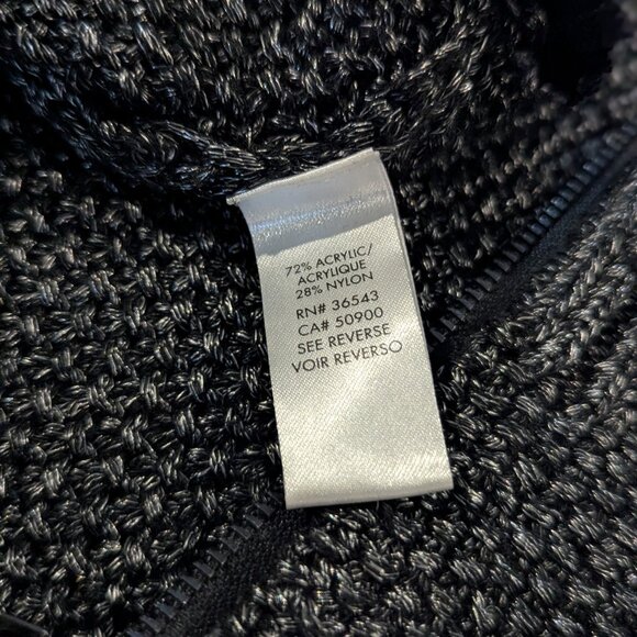 Calvin Klein Metallic Knit Sweater with Side Zip - Size S/M - Picture 10 of 11
